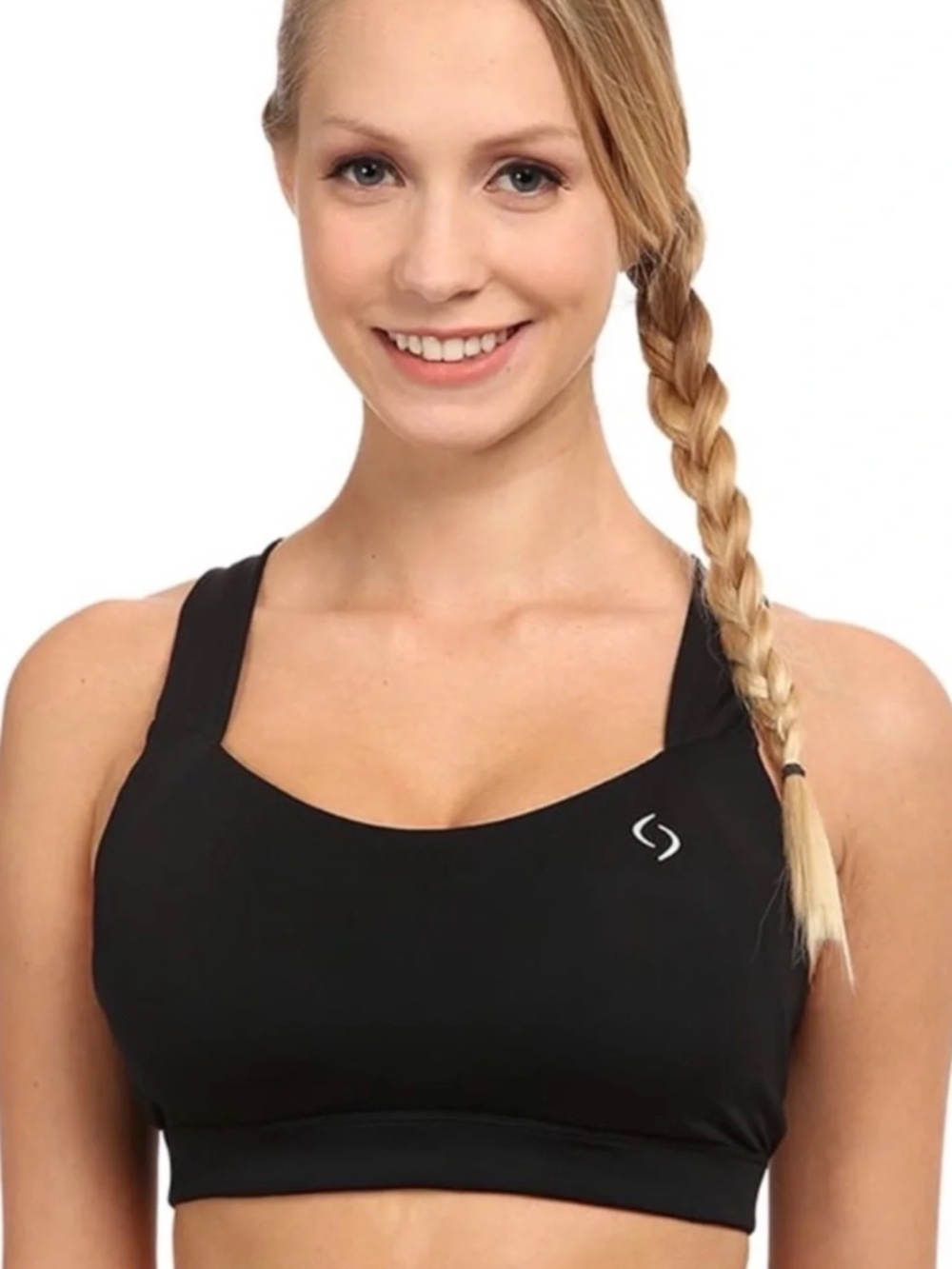 Brooks Black Uplift Crossback Sports Bra, Black, Size XS, C/D Cup, NWT